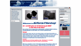 What Airforce-filtershop.com website looked like in 2020 (3 years ago)
