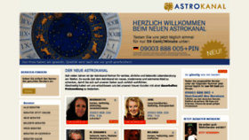 What Astrokanal.de website looked like in 2020 (3 years ago)