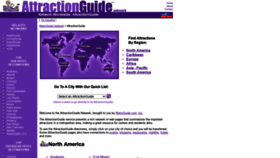 What Attractionguide.com website looked like in 2020 (3 years ago)