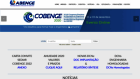 What Abenge.org.br website looked like in 2020 (3 years ago)