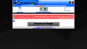 What Automovilmexico.com website looked like in 2020 (3 years ago)
