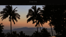 What Amanresorts.com website looked like in 2020 (3 years ago)