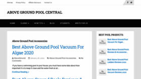 What Abovegroundpoolcentral.com website looked like in 2020 (3 years ago)