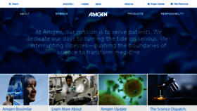 What Amgen.ca website looked like in 2020 (3 years ago)