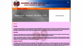 What Agarwalglobalsteels.com website looked like in 2020 (3 years ago)