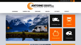 What Antoine-caravanes.fr website looked like in 2020 (3 years ago)