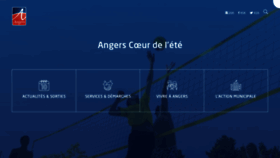 What Angers.fr website looked like in 2020 (3 years ago)
