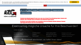 What A-zgesund.ch website looked like in 2020 (3 years ago)