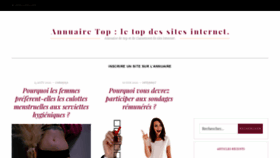What Annuairetop.fr website looked like in 2020 (3 years ago)