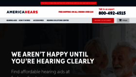 What Americahears.com website looked like in 2020 (3 years ago)