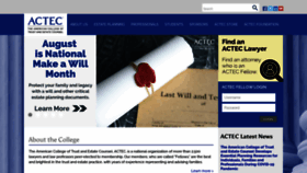What Actec.org website looked like in 2020 (3 years ago)