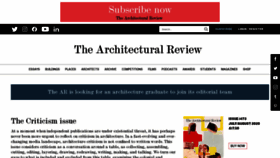 What Architectural-review.com website looked like in 2020 (3 years ago)