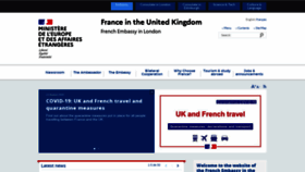 What Ambafrance-uk.org website looked like in 2020 (3 years ago)