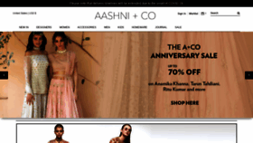 What Aashniandco.com website looked like in 2020 (3 years ago)