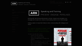 What Arkspeakingandtraining.com website looked like in 2020 (3 years ago)