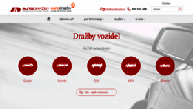 What Autodrazby.cz website looked like in 2020 (5 years ago)