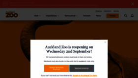 What Aucklandzoo.co.nz website looked like in 2020 (3 years ago)