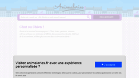 What Animaleries.fr website looked like in 2020 (3 years ago)