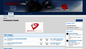 What Arowanaclub.ca website looked like in 2020 (3 years ago)