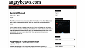 What Angrybeavs.com website looked like in 2020 (3 years ago)