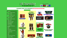 What Allseasoning.com website looked like in 2020 (3 years ago)