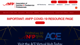 What Anfponline.org website looked like in 2020 (4 years ago)