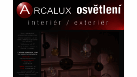 What Arcalux.cz website looked like in 2020 (3 years ago)