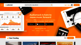 What Audiomack.com website looked like in 2020 (3 years ago)