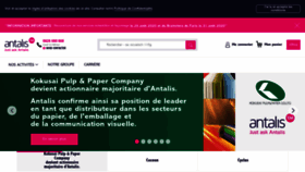 What Antalis.fr website looked like in 2020 (3 years ago)