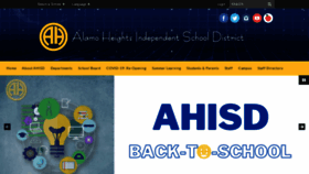 What Ahisd.net website looked like in 2020 (3 years ago)