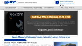 What Agecom-diffusion.com website looked like in 2020 (3 years ago)