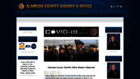 What Alamedacountysheriff.org website looked like in 2020 (3 years ago)