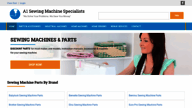 What A1sewingmachine.com website looked like in 2020 (3 years ago)