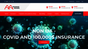 What Aainsure.net website looked like in 2020 (3 years ago)