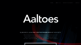 What Aaltoes.com website looked like in 2020 (3 years ago)