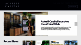 What Ackrell.com website looked like in 2020 (3 years ago)