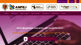 What Anpej.sn website looked like in 2020 (3 years ago)