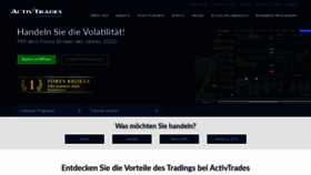 What Activtrades.ch website looked like in 2020 (3 years ago)