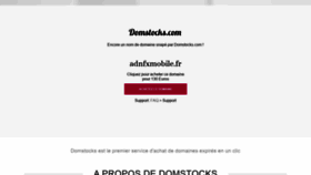 What Adnfxmobile.fr website looked like in 2020 (3 years ago)