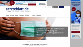 What Aerzteblatt.de website looked like in 2020 (3 years ago)