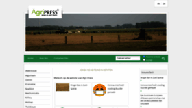 What Agripress.be website looked like in 2020 (3 years ago)