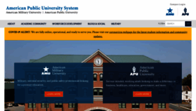 What Apus.edu website looked like in 2020 (3 years ago)