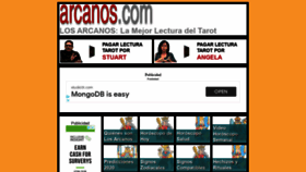 What Arcanos.com website looked like in 2020 (3 years ago)