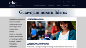 What Augstskola.lv website looked like in 2020 (3 years ago)