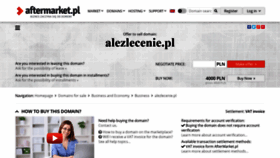 What Alezlecenie.pl website looked like in 2020 (3 years ago)