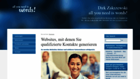 What All-you-need-is-words.de website looked like in 2020 (3 years ago)