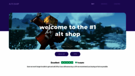 What Alts.shop website looked like in 2020 (3 years ago)