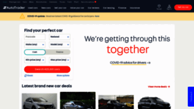 What Autotrader.co.uk website looked like in 2020 (3 years ago)