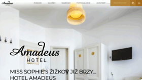 What Amadeushotel.cz website looked like in 2020 (3 years ago)