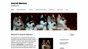 What Amaroksiberians.com website looked like in 2020 (3 years ago)